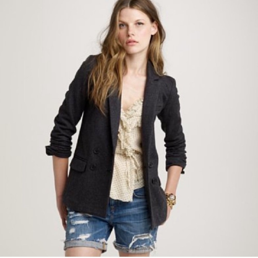J. Crew Benny Long Wool Blazer